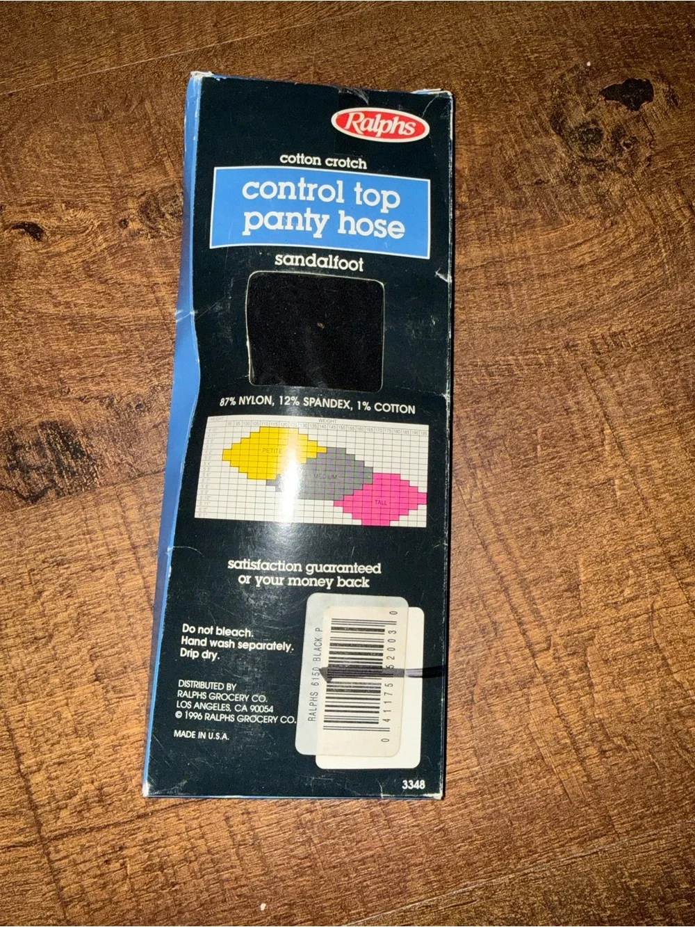 Ralphs Control Top Panty Hose - Black